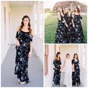 Show Me Your Mumu Caitlin Women's Classic Ruffle‎ Floral Maxi Dress Size Small